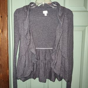 Converse All Star Charcoal Knit XS Cardigan
